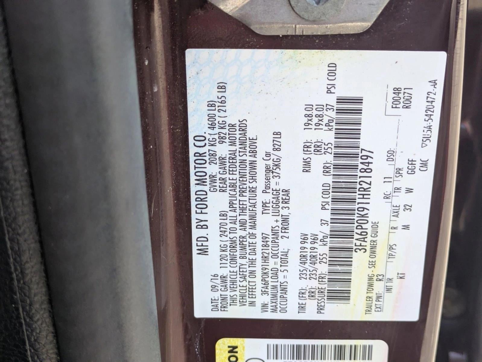 2017 Ford Fusion Titanium FWD