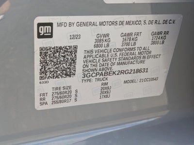 2024 Chevrolet Silverado 1500 Crew Cab Short Box 2-Wheel Drive Custom