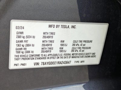 2024 Tesla Model Y Long Range AWD