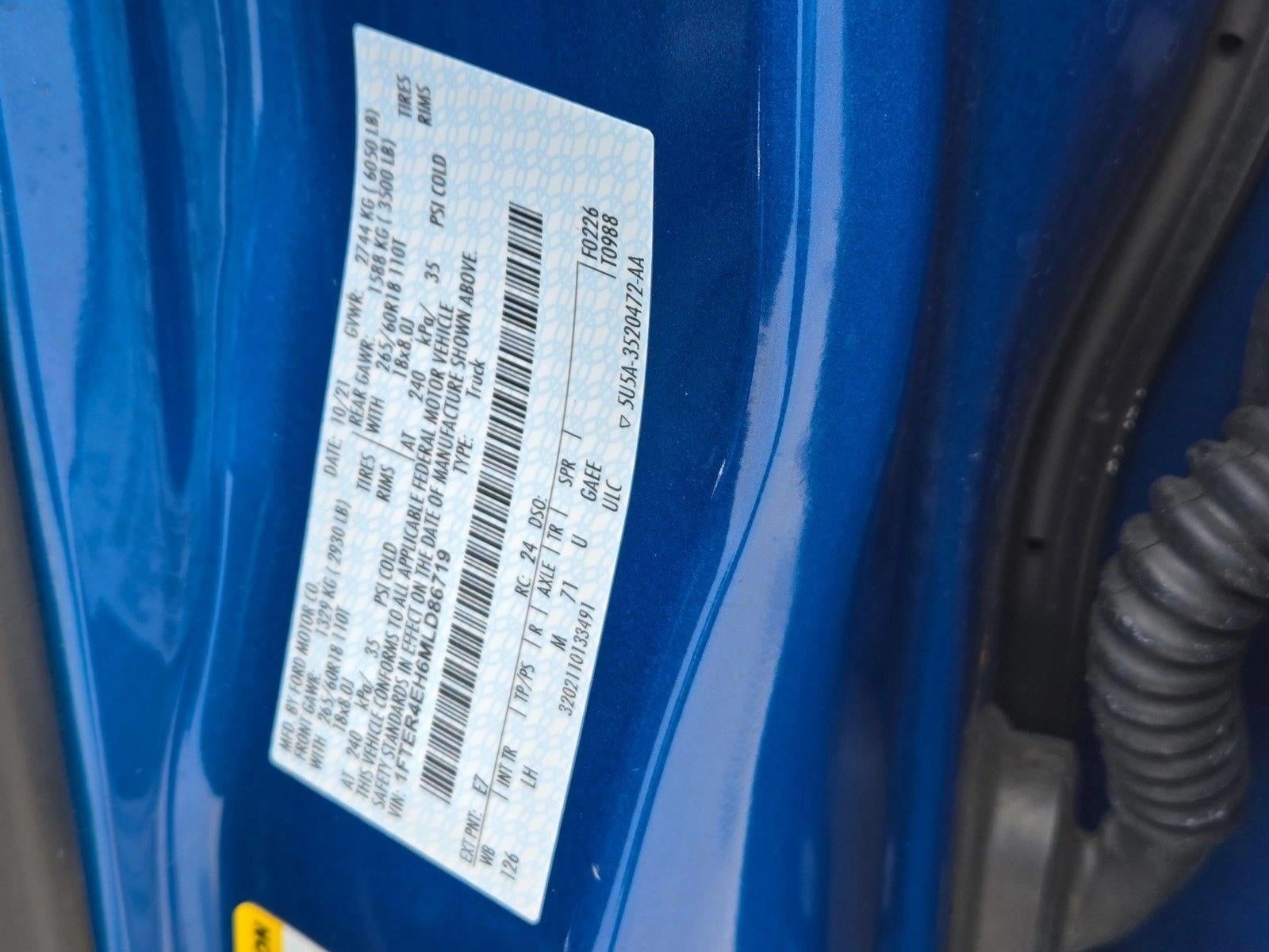 2021 Ford Ranger XLT 2WD SuperCrew 5' Box