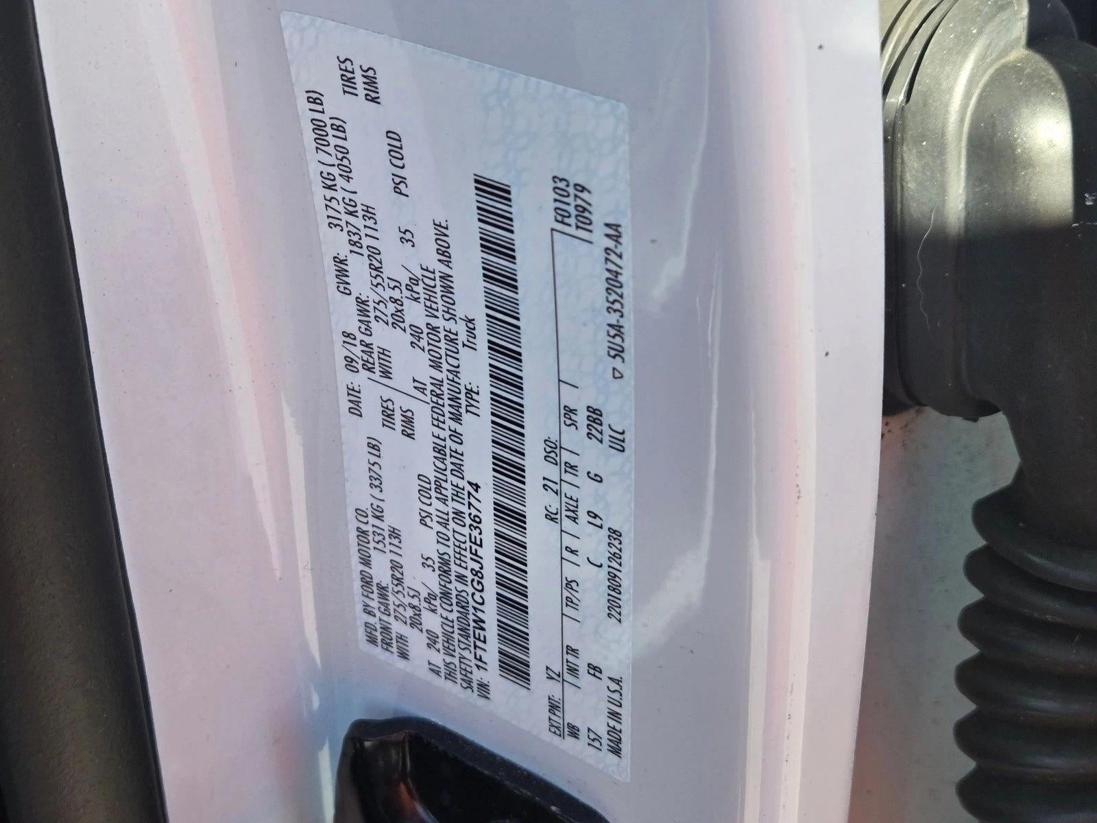 2018 Ford F-150 XLT 2WD SuperCrew 5.5' Box