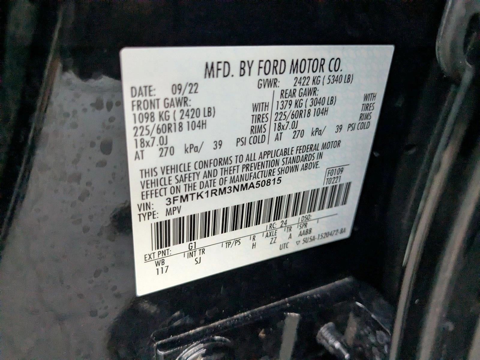 2022 Ford Mustang Mach-E Select RWD