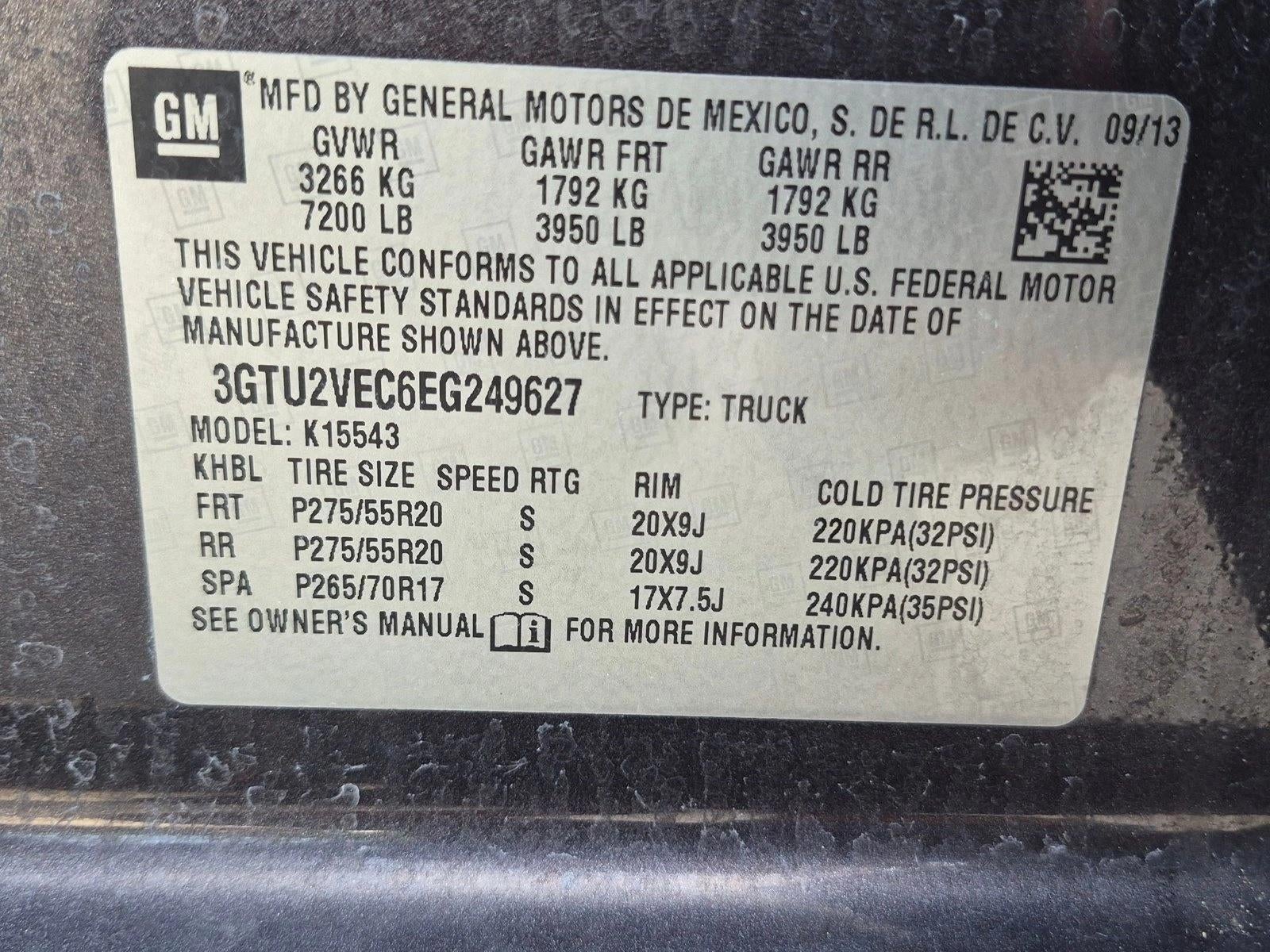 2014 GMC Sierra 1500 Crew Cab Short Box 4-Wheel Drive SLT