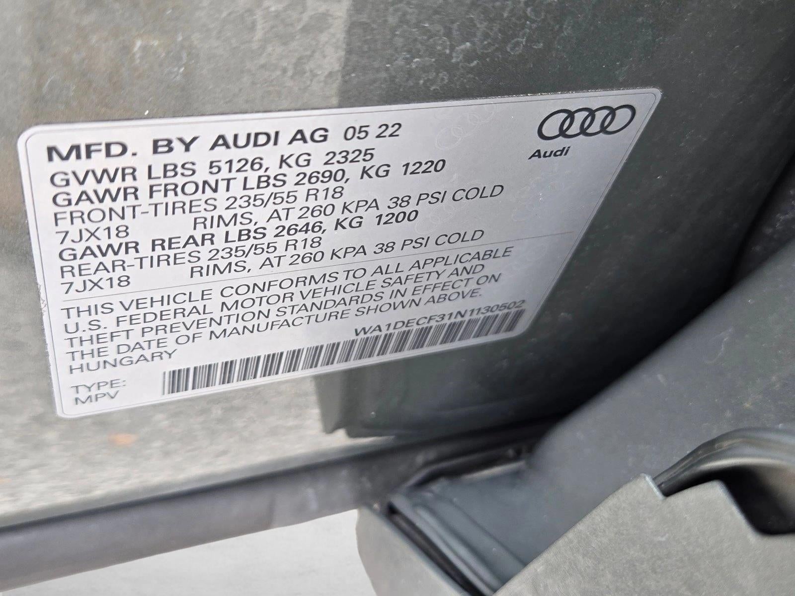 2022 Audi Q3 S line Premium 45 TFSI quattro