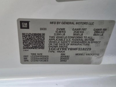 2021 Chevrolet Silverado 2500 HD Crew Cab Standard Box 4-Wheel Drive High Country