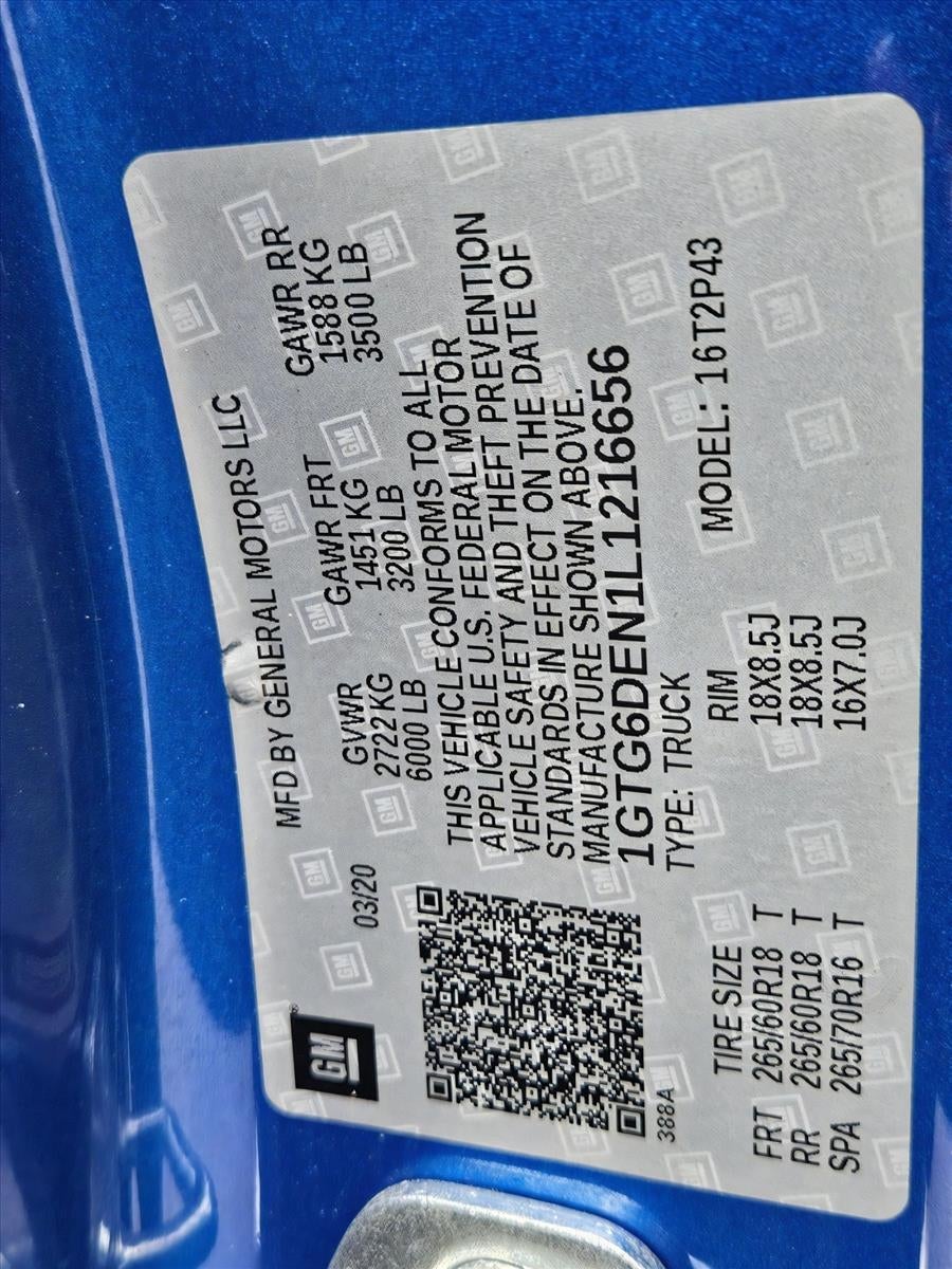 2020 GMC Canyon Crew Cab Short Box 4-Wheel Drive SLT