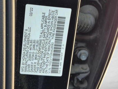 2022 Honda Accord Sedan Sport 1.5T CVT