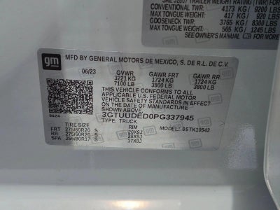 2023 GMC Sierra 1500 Crew Cab Short Box 4-Wheel Drive SLT