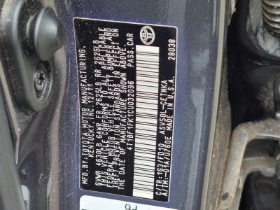 2012 Toyota Camry 4dr Sdn I4 Auto LE (Natl)