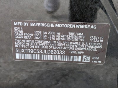 2018 BMW X3 xDrive30i Sports Activity Vehicle