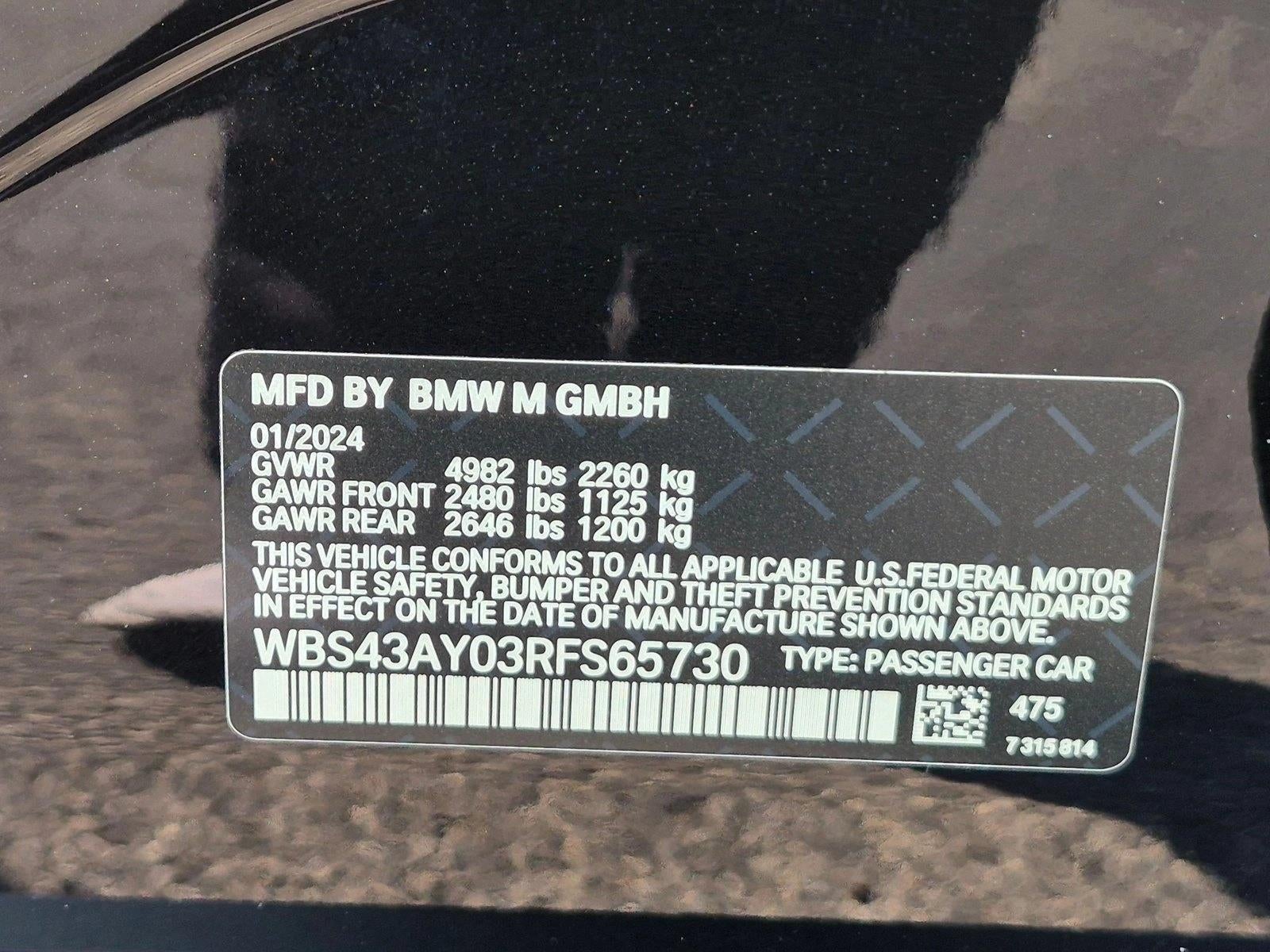 2024 BMW M3 M3 Competition xDrive Sedan