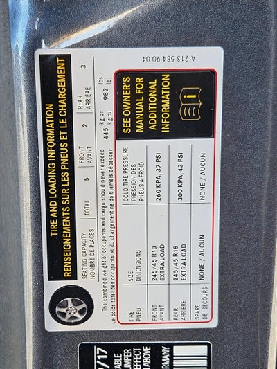 2018 Mercedes-Benz E-Class E 300 RWD Sedan