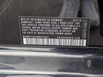 2016 Volkswagen e-Golf 4dr HB SE