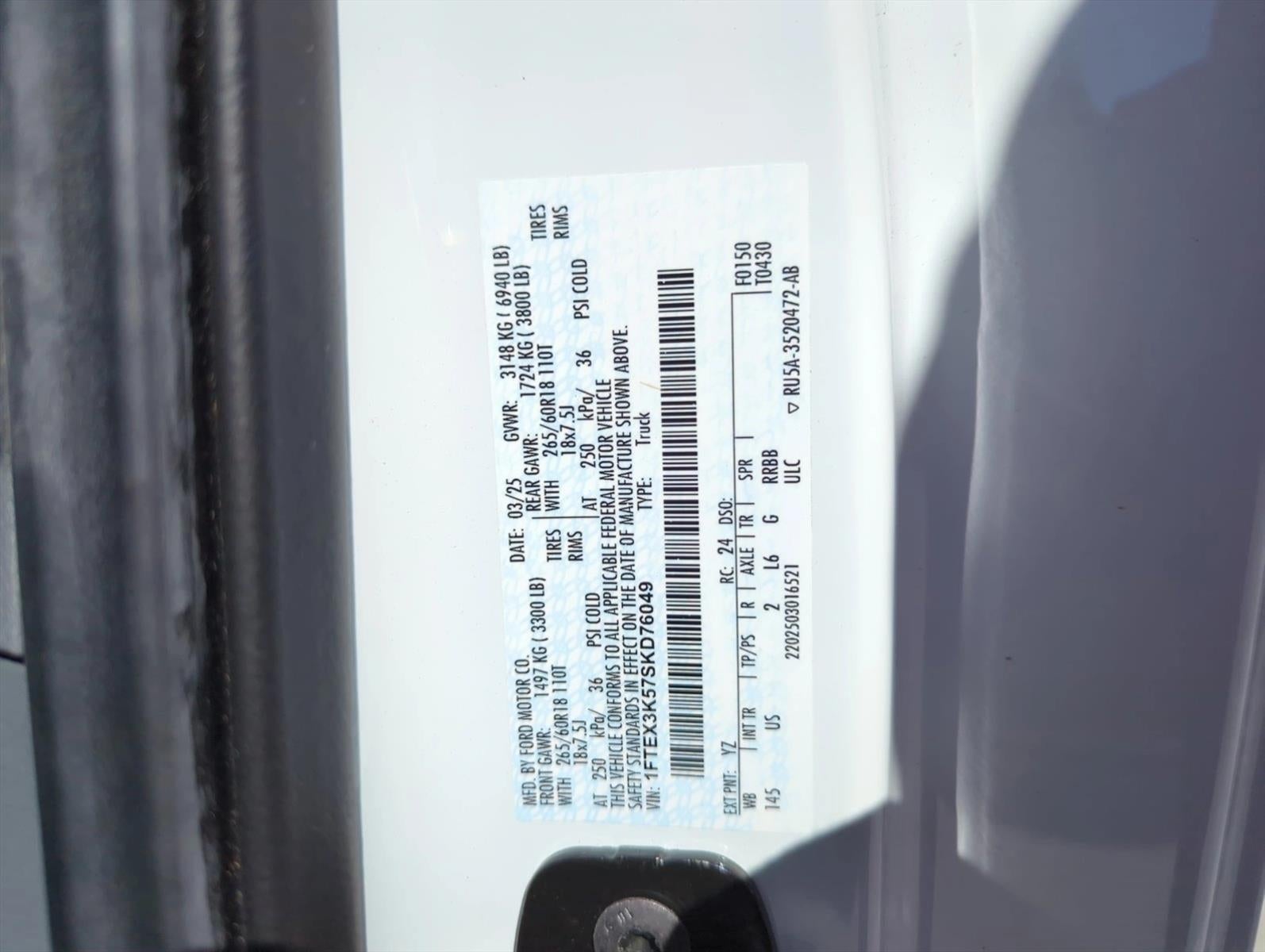 2025 Ford F-150 XLT 2WD SuperCab 6.5' Box