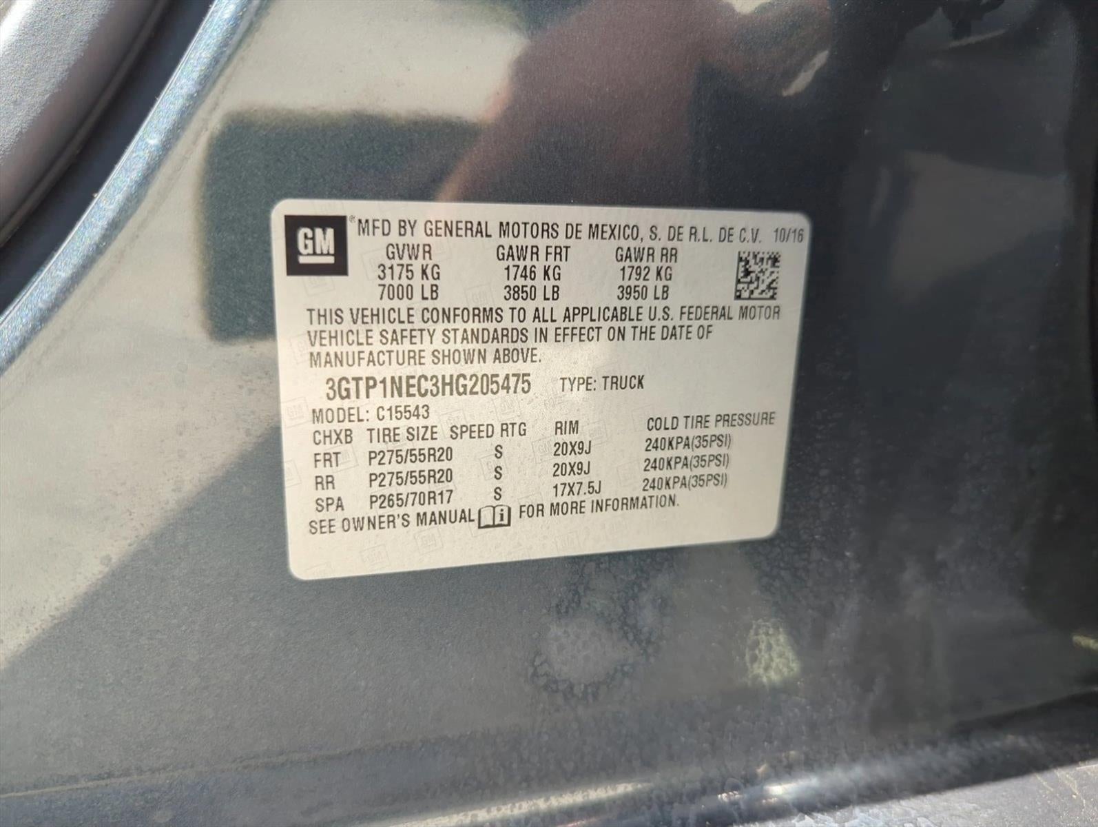 2017 GMC Sierra 1500 Crew Cab Short Box 2-Wheel Drive SLT