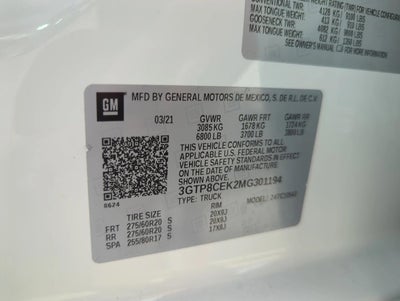 2021 GMC Sierra 1500 Crew Cab Short Box 2-Wheel Drive Elevation