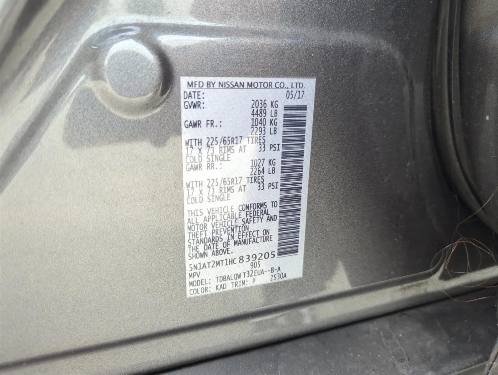 2017 Nissan Rogue 2017.5 FWD SV
