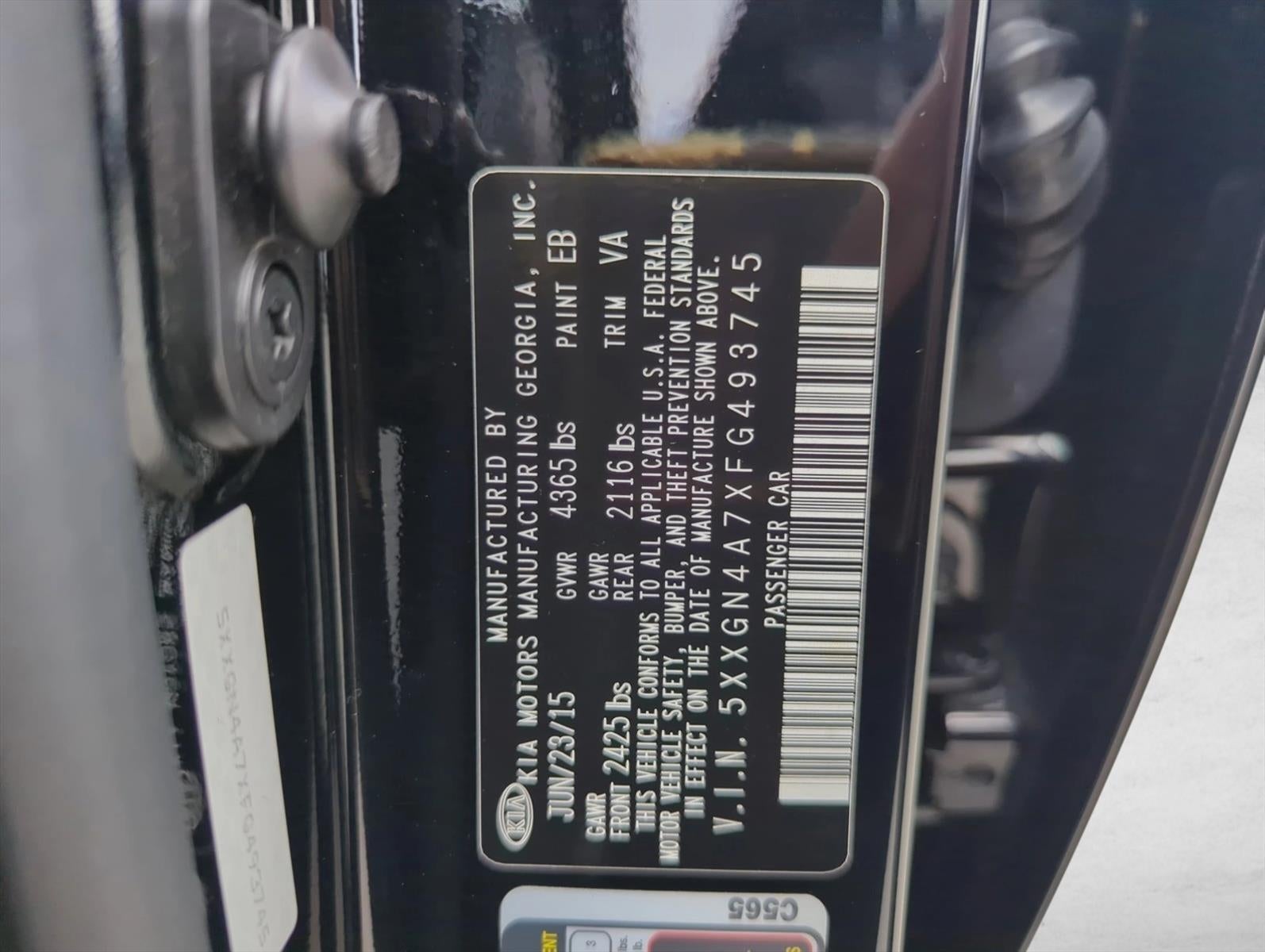 2015 Kia Optima 4dr Sdn EX