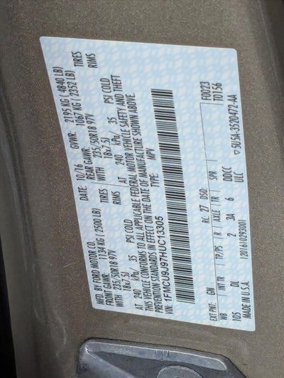 2017 Ford Escape Titanium 4WD