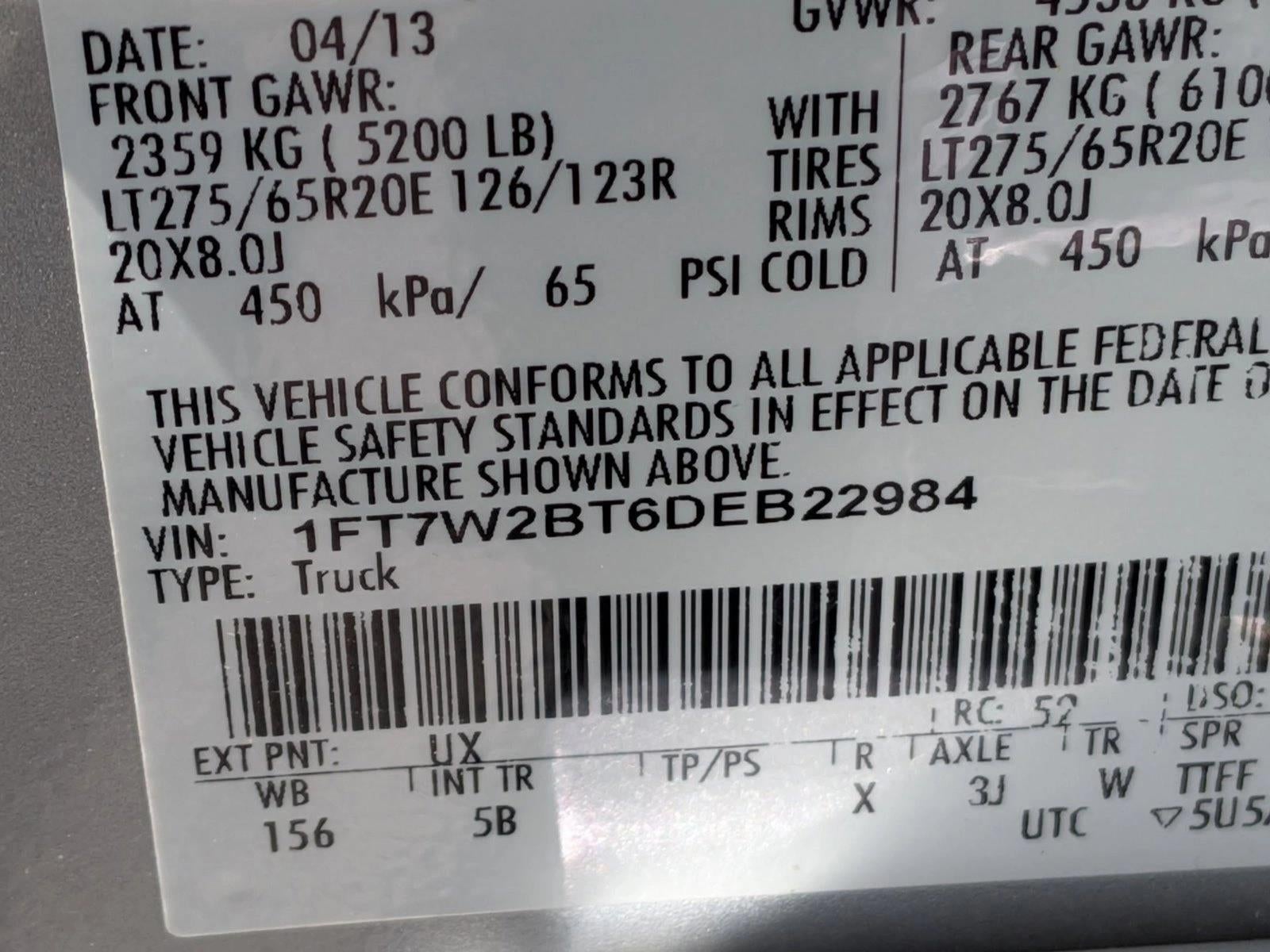 2013 Ford Super Duty F-250 SRW 4WD Crew Cab 6-3/4 Ft Box Lariat