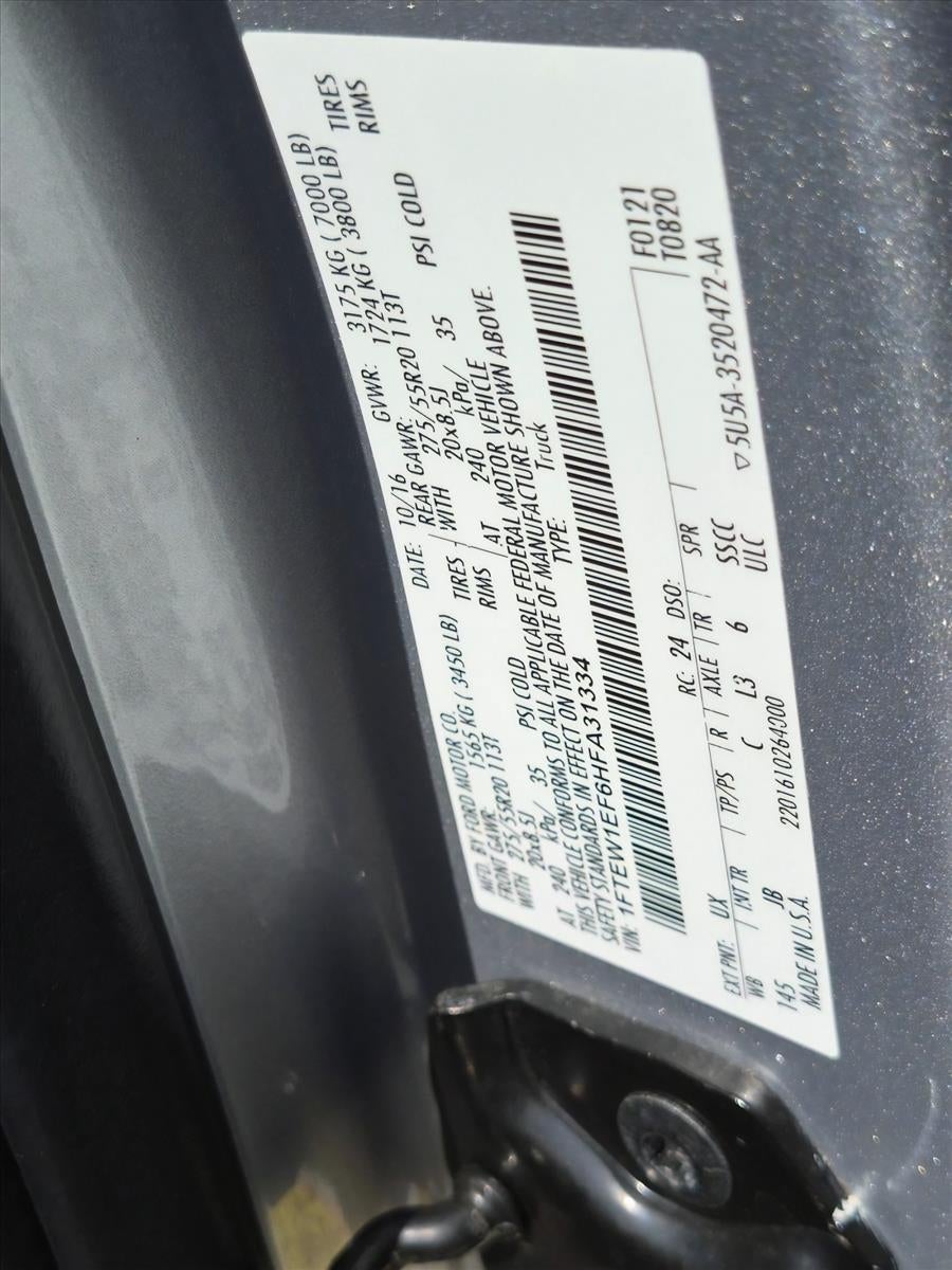 2017 Ford F-150 XLT 4WD SuperCrew 5.5' Box