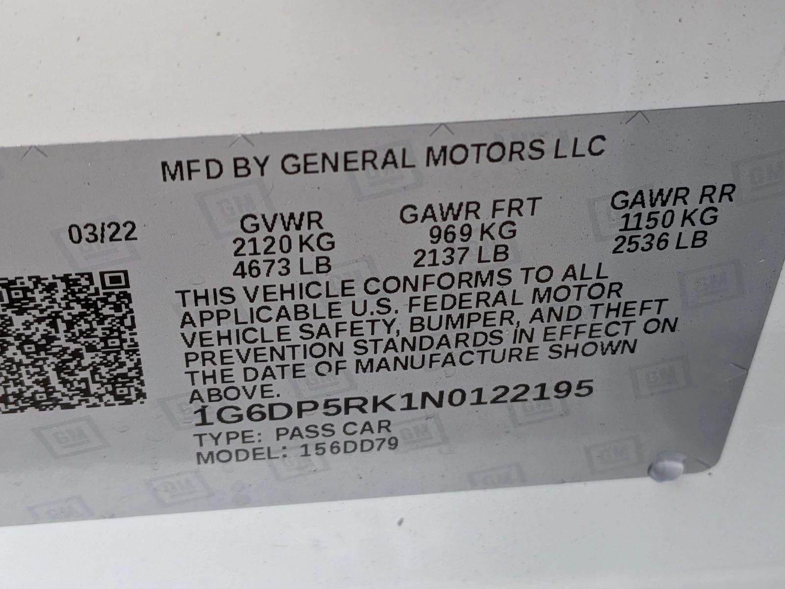 2022 Cadillac CT5 4dr Sdn Sport