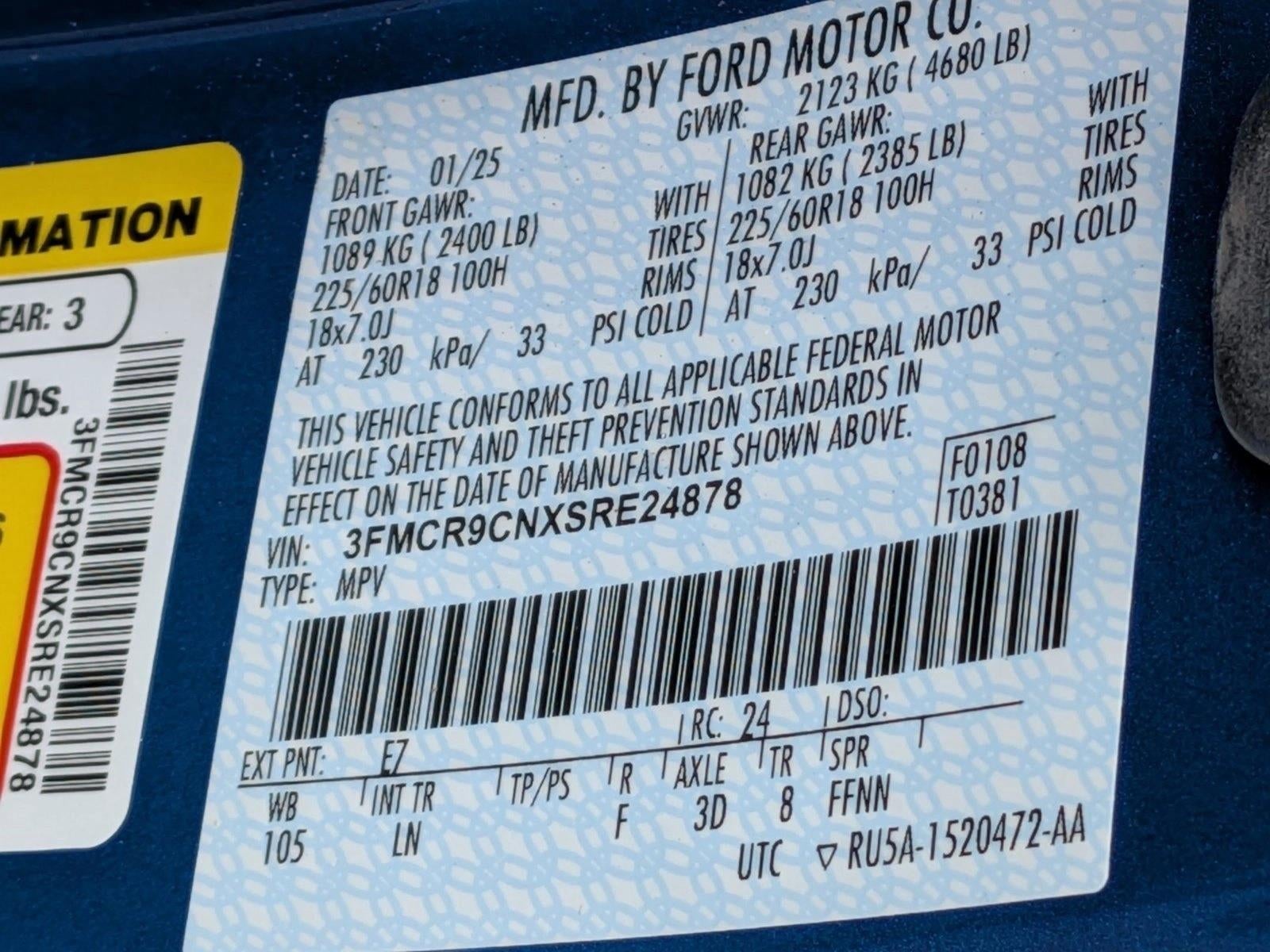 2025 Ford Bronco Sport Outer Banks 4x4