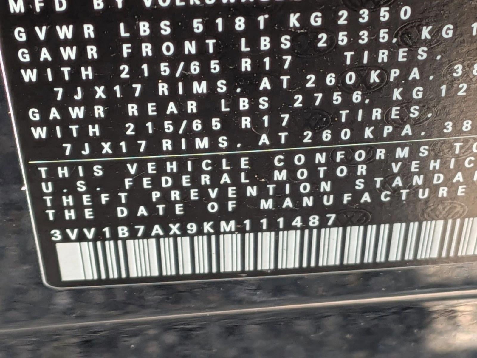 2019 Volkswagen Tiguan 2.0T S FWD