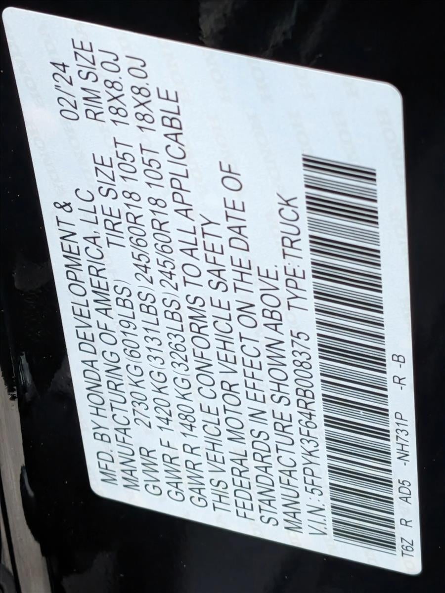 2024 Honda Ridgeline TrailSport AWD