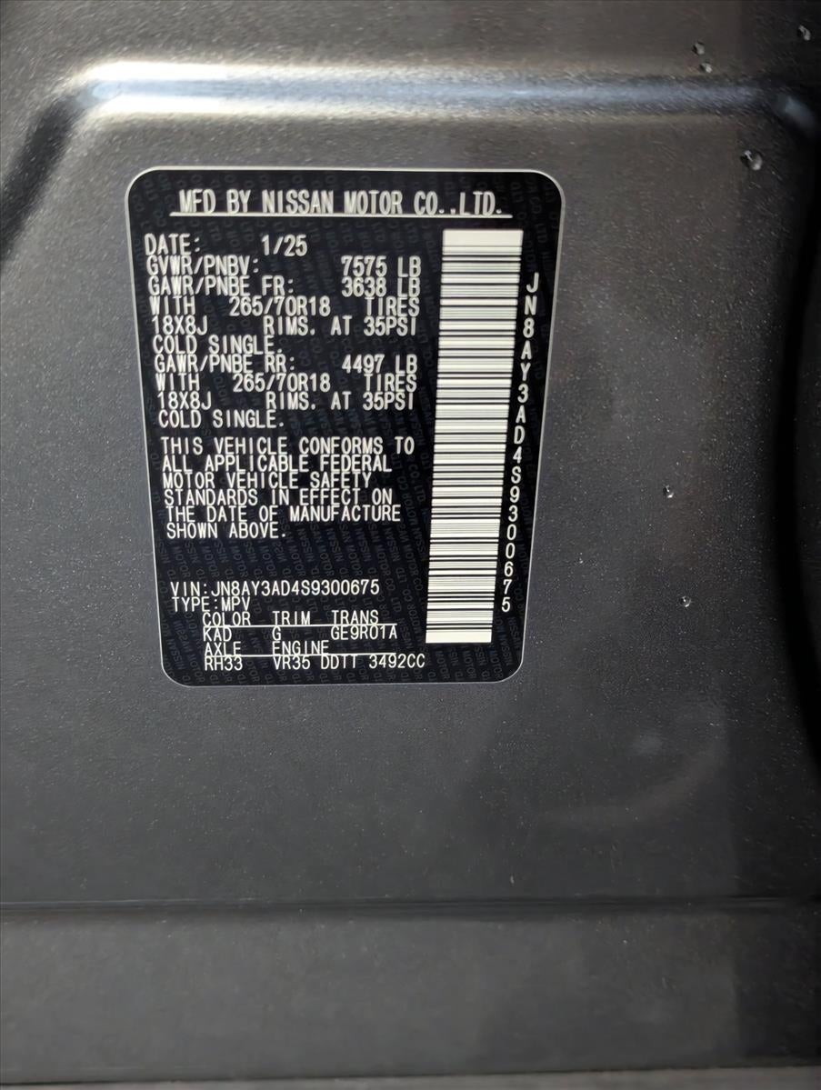 2025 Nissan Armada 4x2 SV