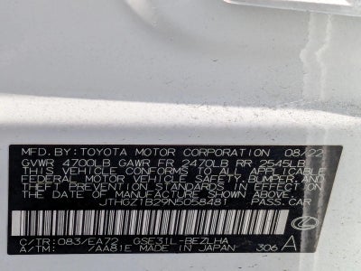 2022 Lexus IS 350 F SPORT RWD