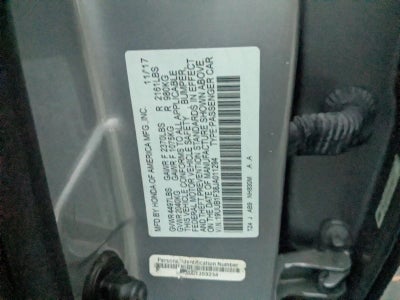 2018 Acura TLX 2.4L FWD