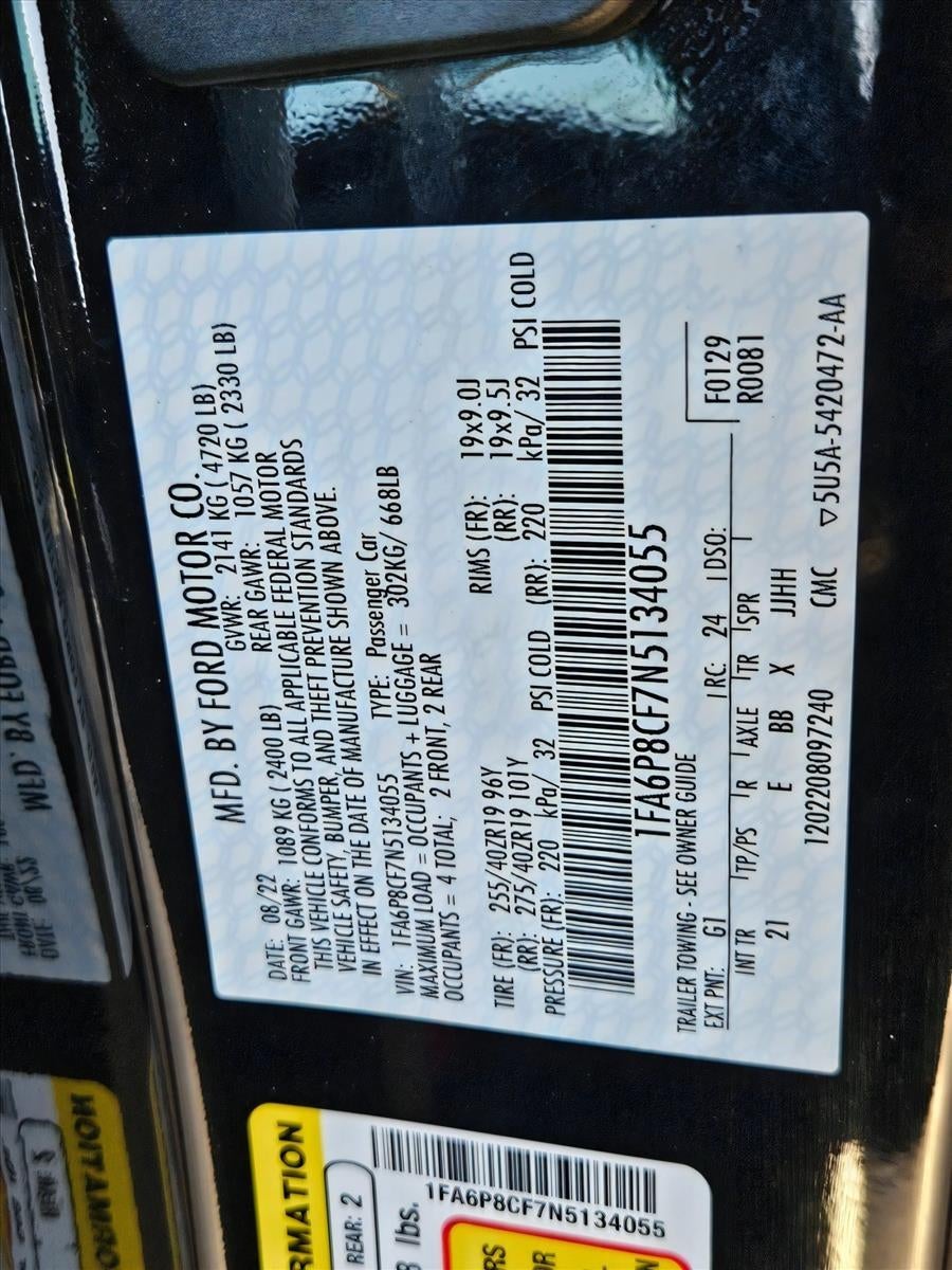 2022 Ford Mustang GT Fastback