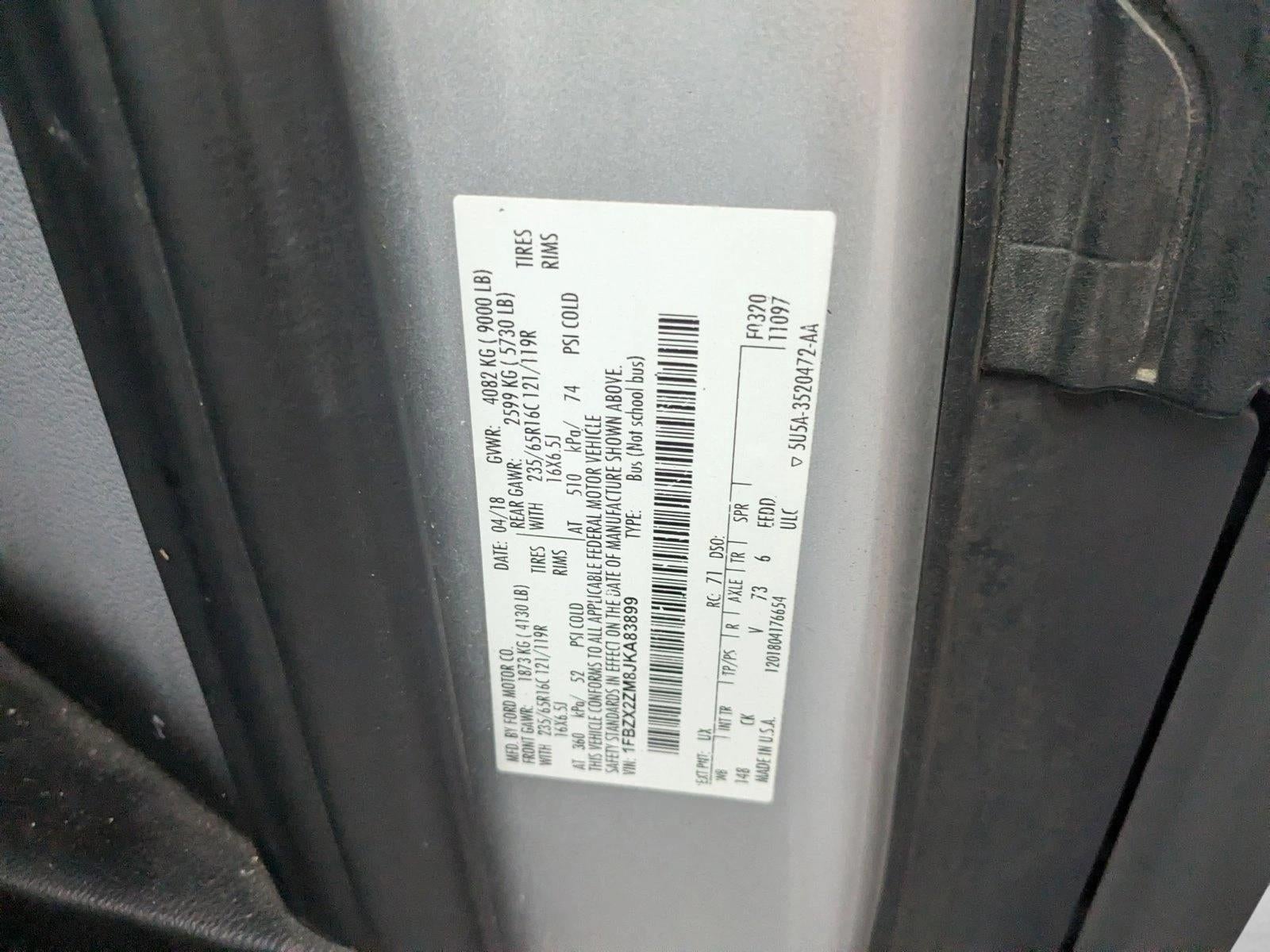 2018 Ford Transit Passenger Wagon T-350 148" Low Roof XLT Swing-Out RH Dr