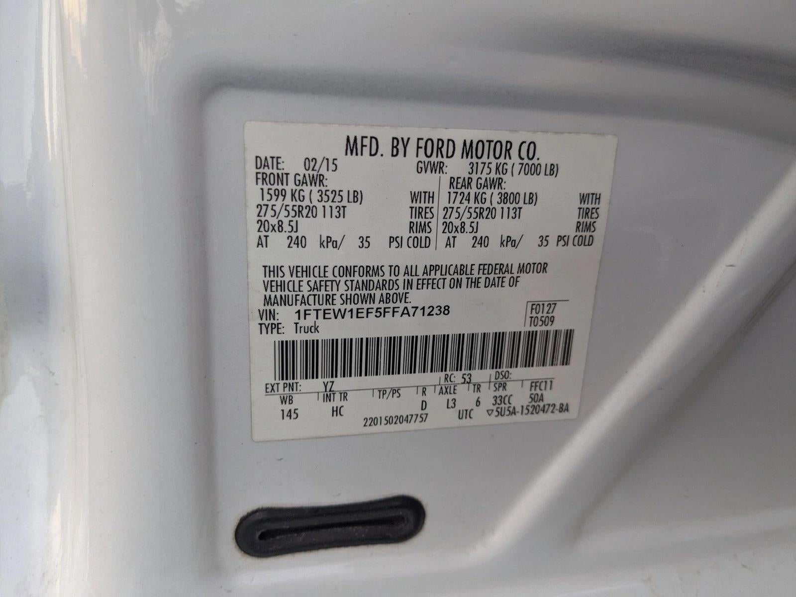 2015 Ford F-150 4WD SuperCrew 5-1/2 Ft Box Lariat