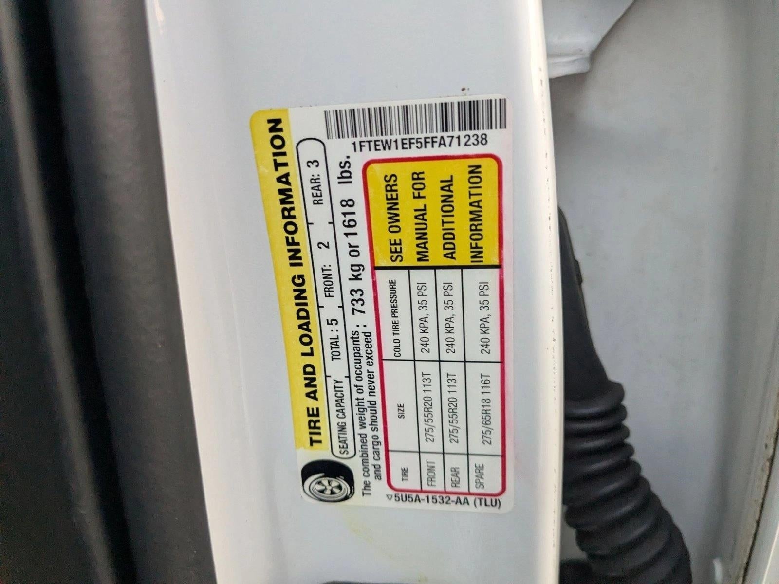 2015 Ford F-150 4WD SuperCrew 5-1/2 Ft Box Lariat