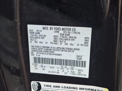 2014 Ford F-150 2WD SuperCrew 5-1/2 Ft Box XLT