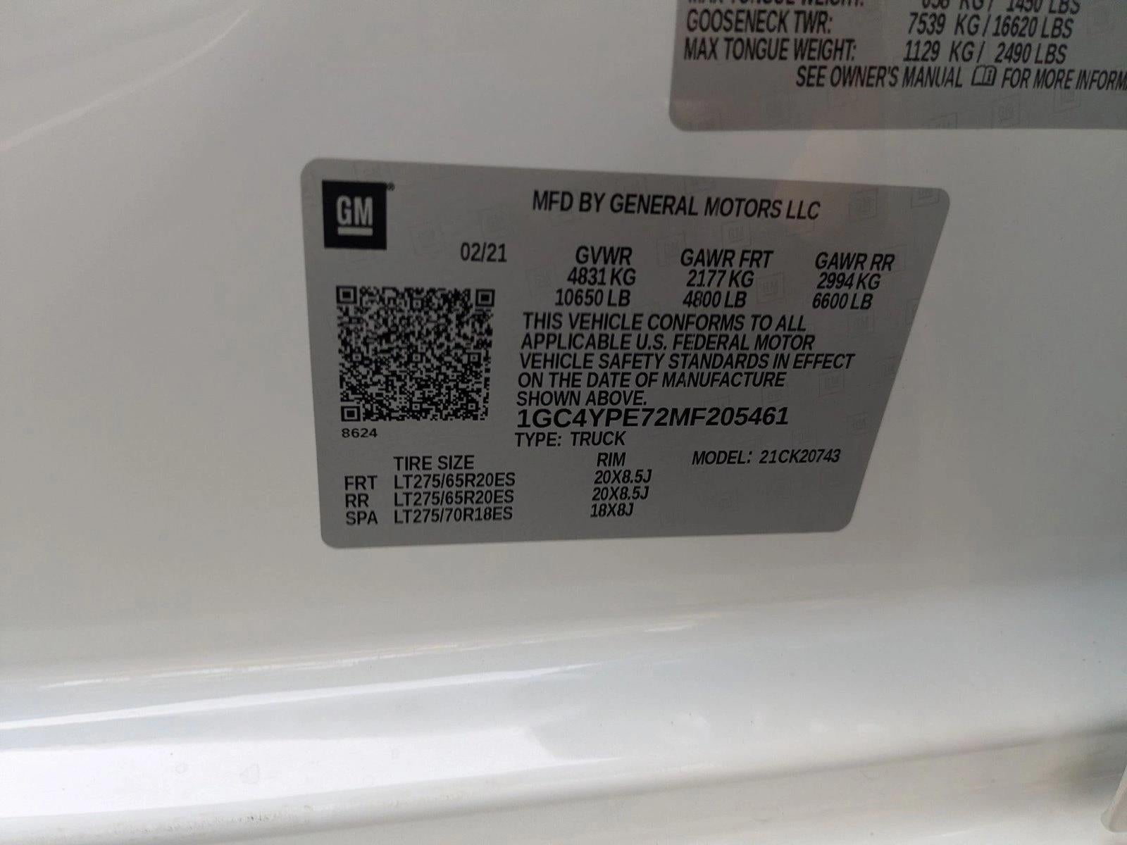 2021 Chevrolet Silverado 2500 HD Crew Cab Standard Box 4-Wheel Drive LTZ