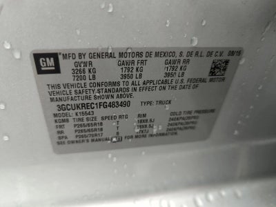 2015 Chevrolet Silverado 1500 Crew Cab Short Box 4-Wheel Drive LT Z71