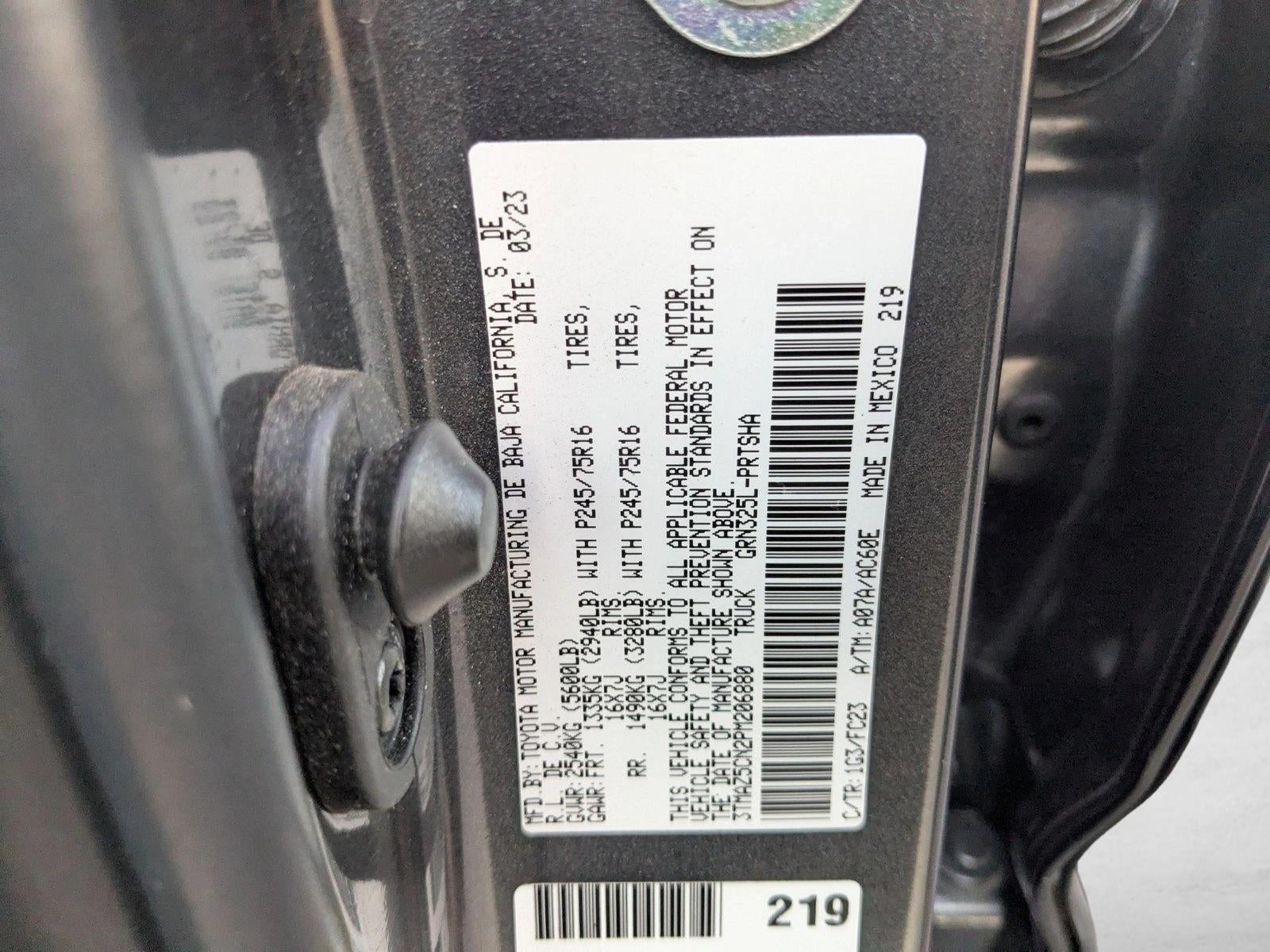 2023 Toyota Tacoma 2WD 2WD SR5 Double Cab 5' Bed V6 AT (GS)