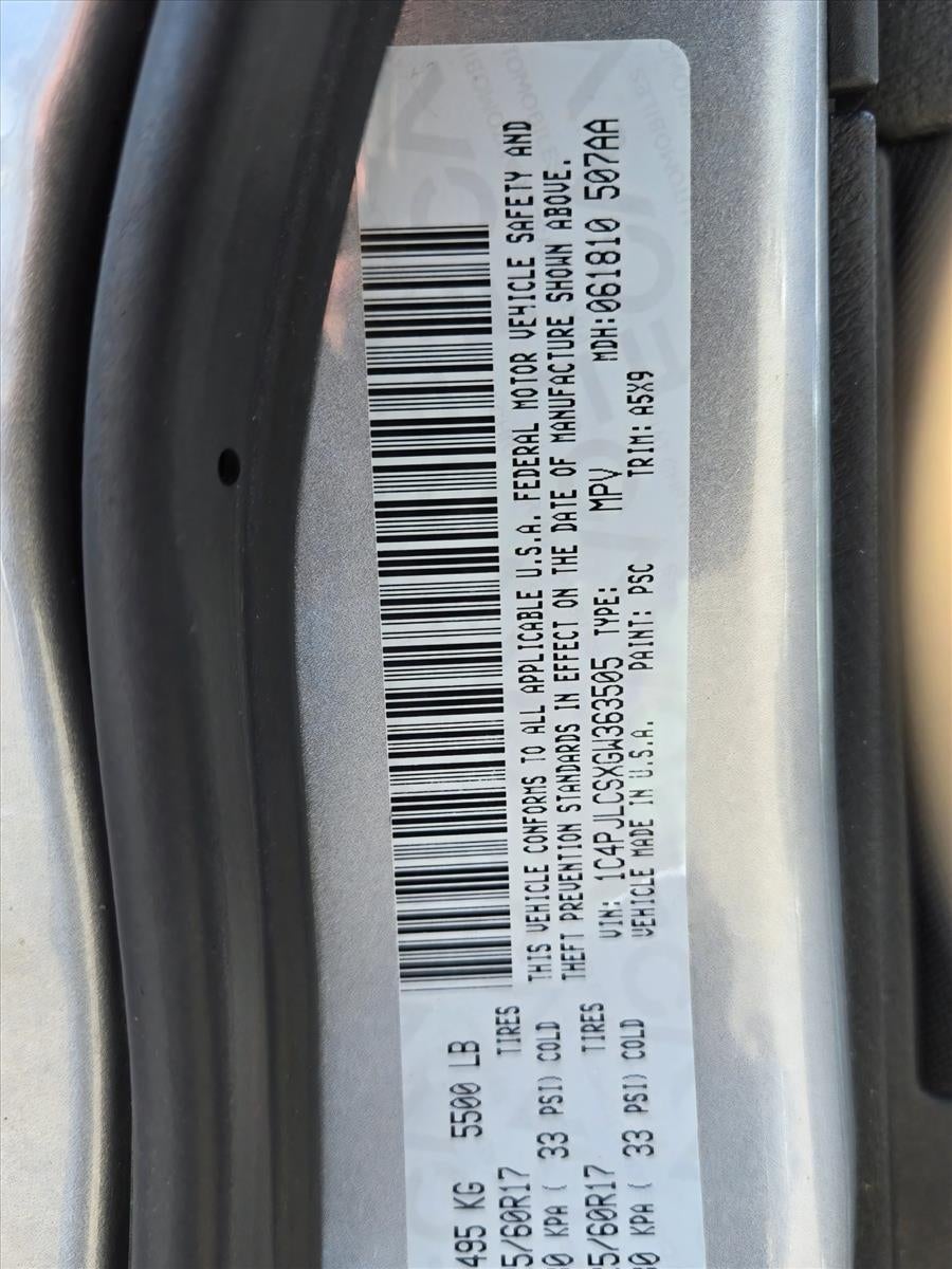 2016 Jeep Cherokee FWD 4dr Latitude