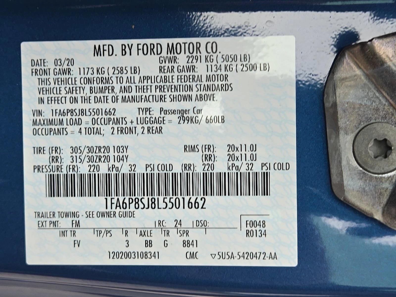 2020 Ford Mustang Shelby GT500 Fastback
