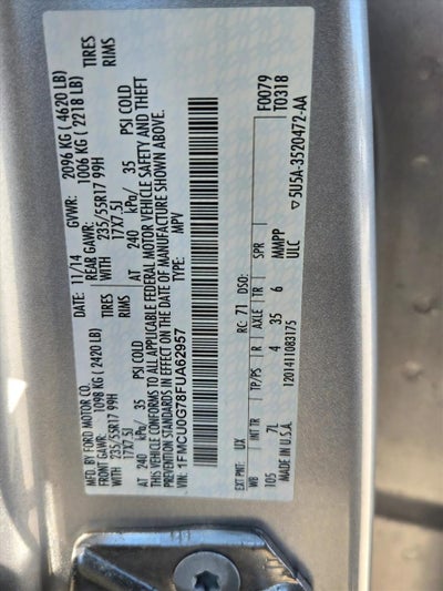 2015 Ford Escape FWD 4dr SE