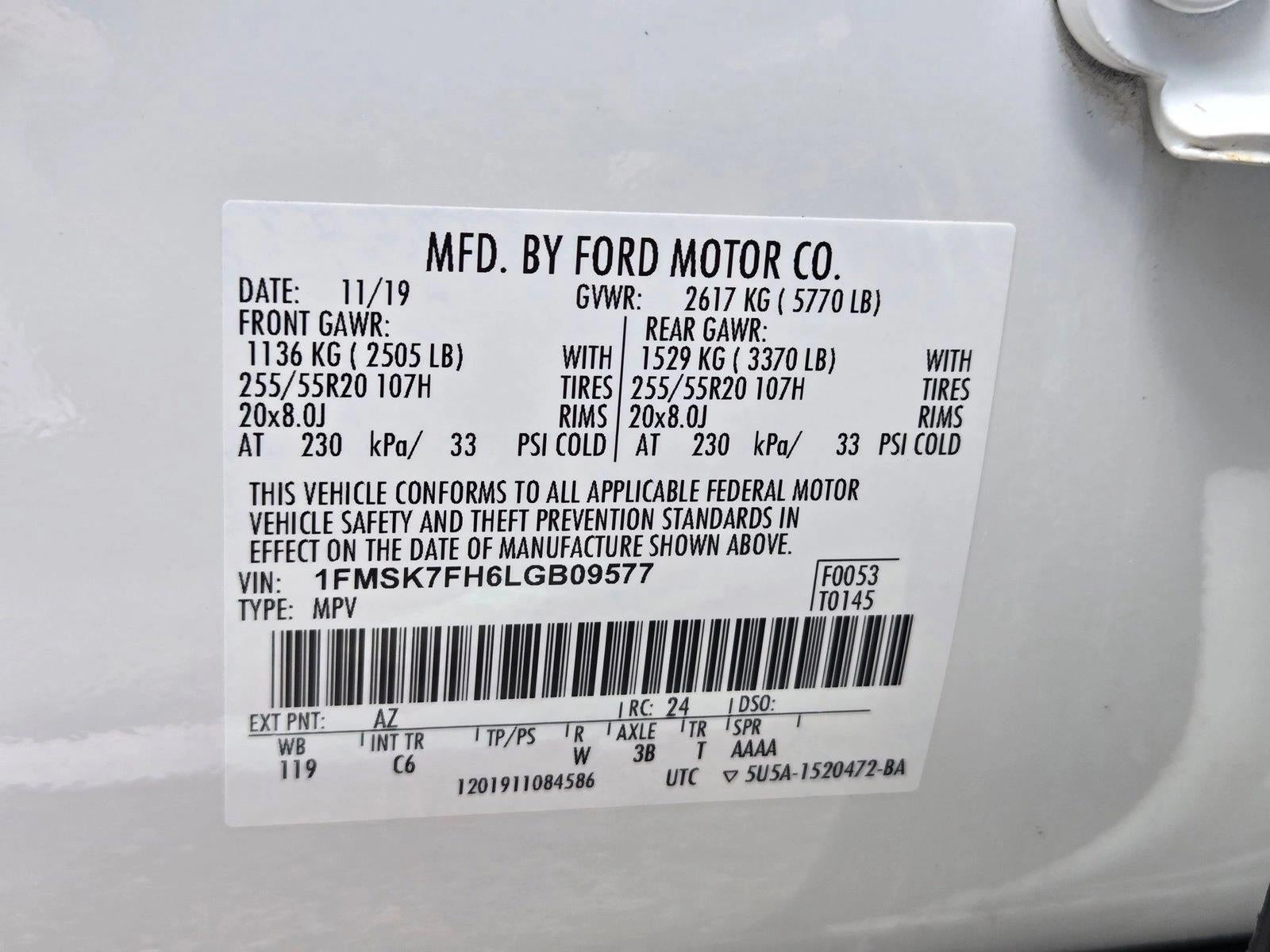 2020 Ford Explorer Limited RWD