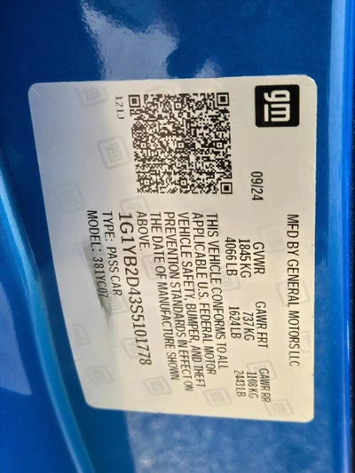 2025 Chevrolet Corvette Stingray Coupe 2LT