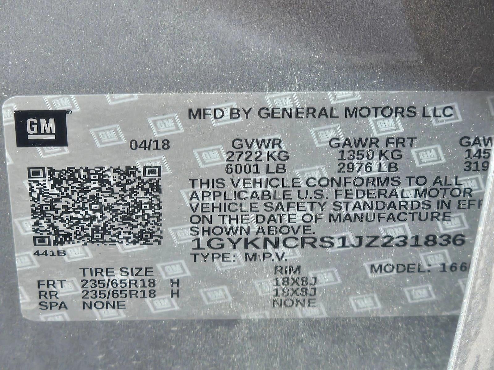 2018 Cadillac XT5 FWD 4dr Luxury