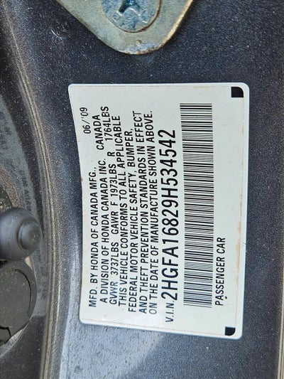 2009 Honda Civic Sedan EX Automatic