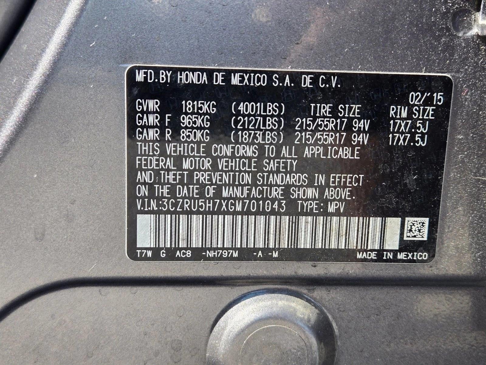 2016 Honda HR-V 2WD EX-L CVT with Navigation