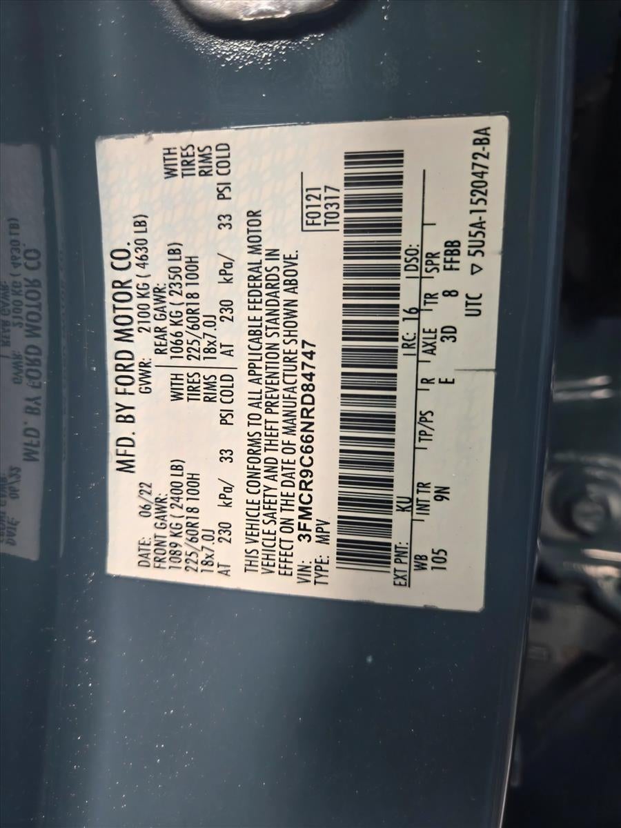 2022 Ford Bronco Sport Outer Banks 4x4