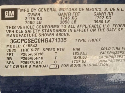 2017 Chevrolet Silverado 1500 Crew Cab Short Box 2-Wheel Drive LTZ